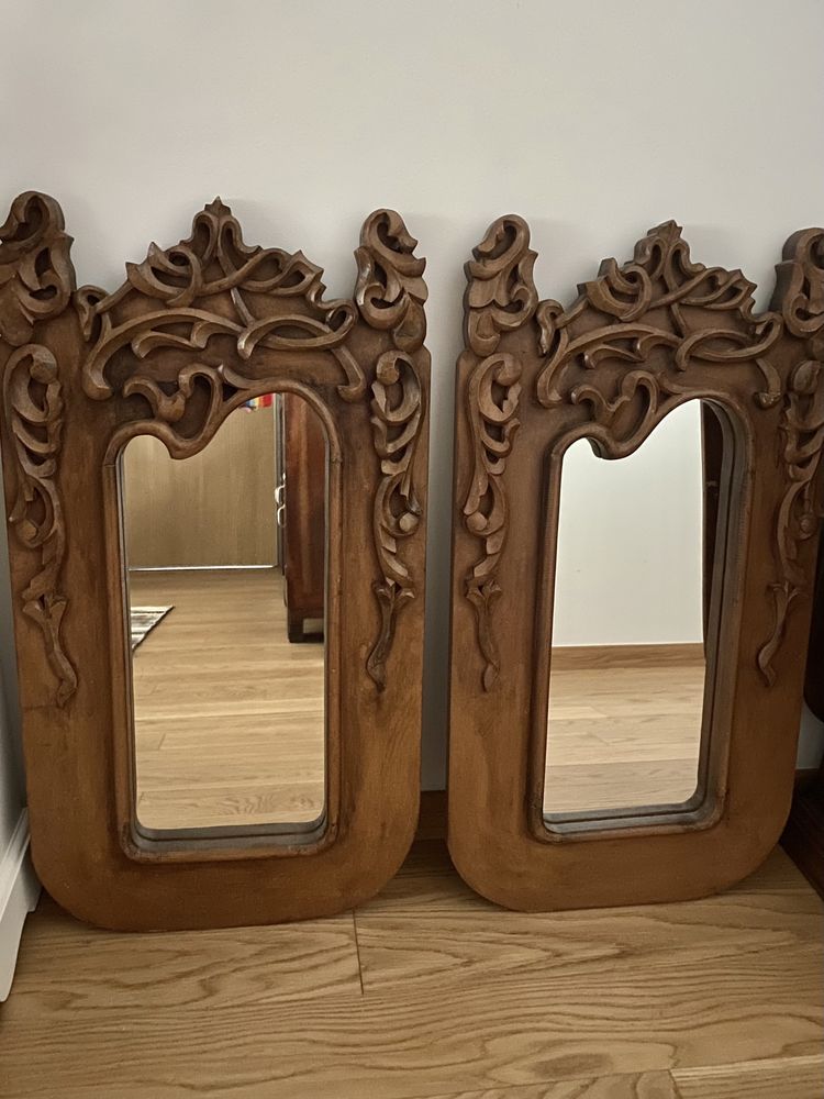 2 espelhos em madeira, excelente estado
