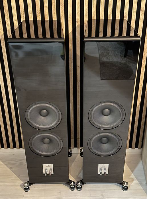 Kolumny podlogowe Marten Czarny Połysk High End
