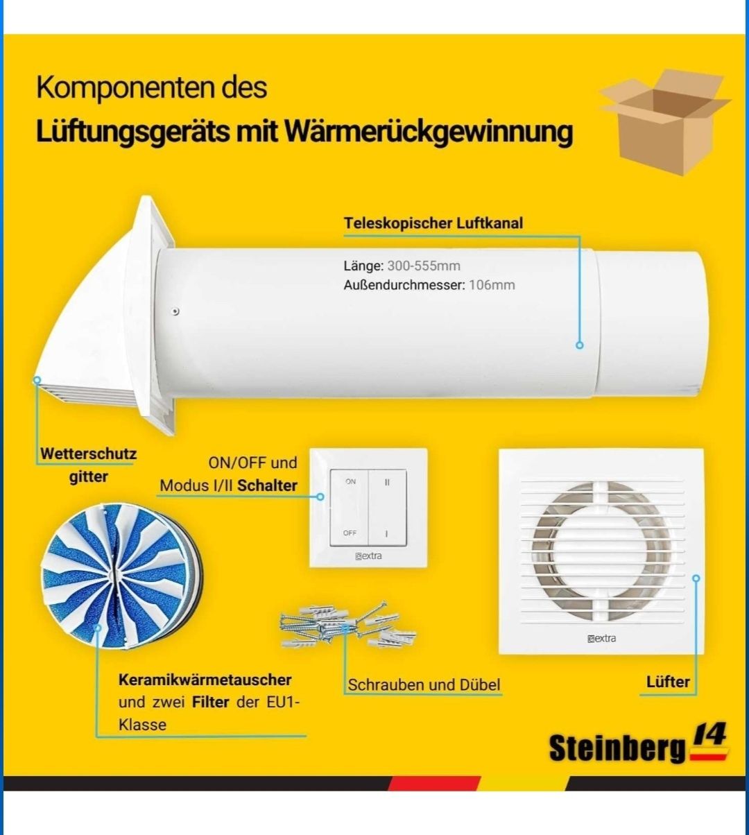 Wentylator wyciągowy elektryczny