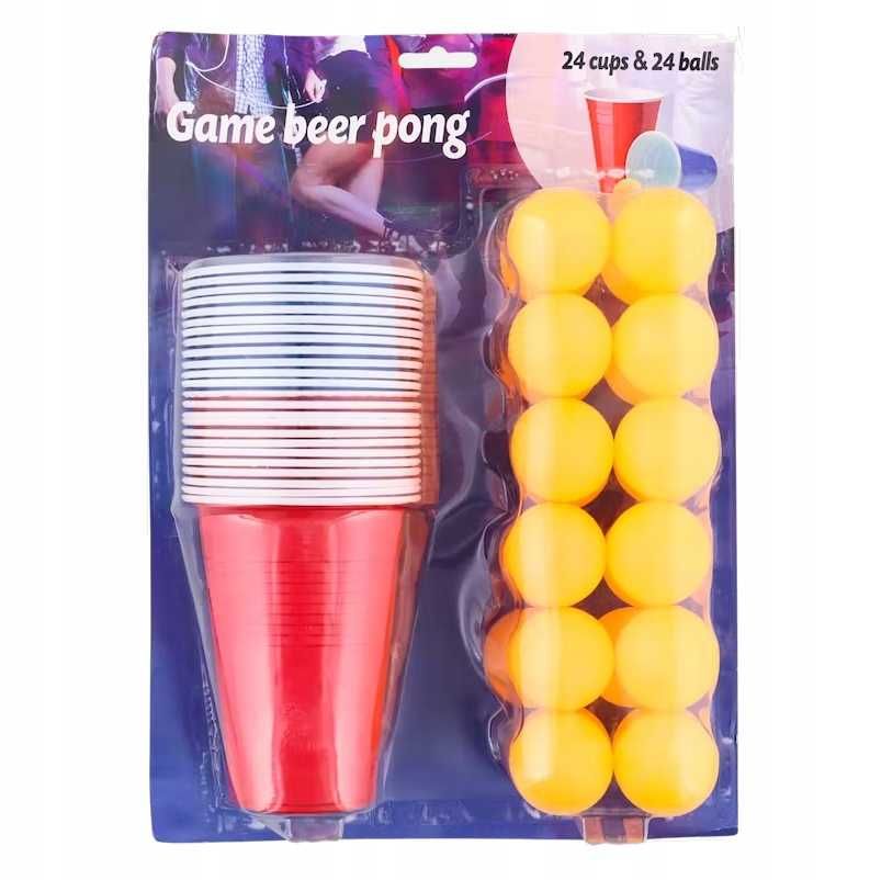 Gra Piwny Ping Pong BEER PONG GRA IMPREZOWA 48 EL Mega zabawa
