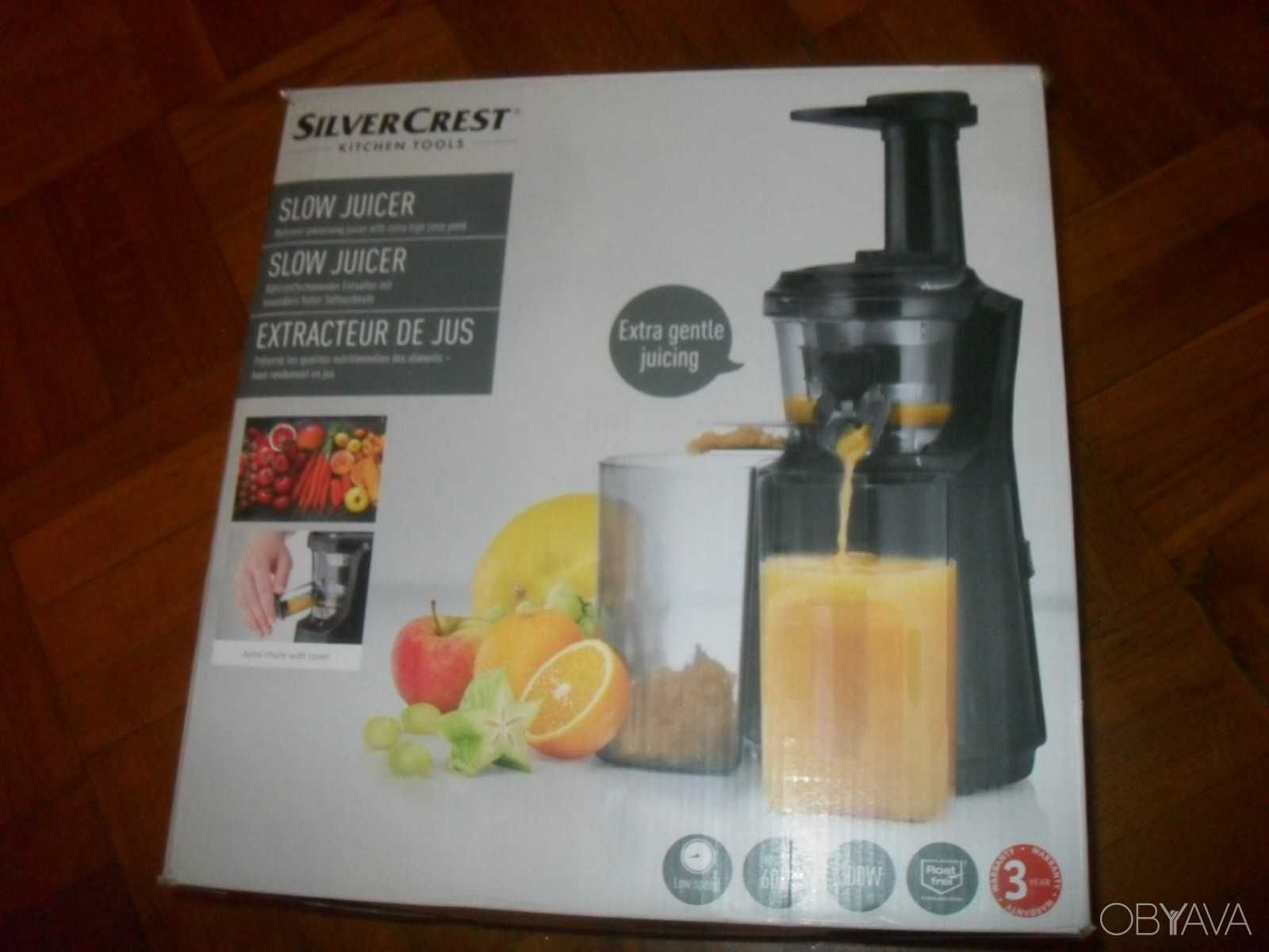 Соковыжималка шнековая SILVERCREST® высокий выход сока Slow Juicer