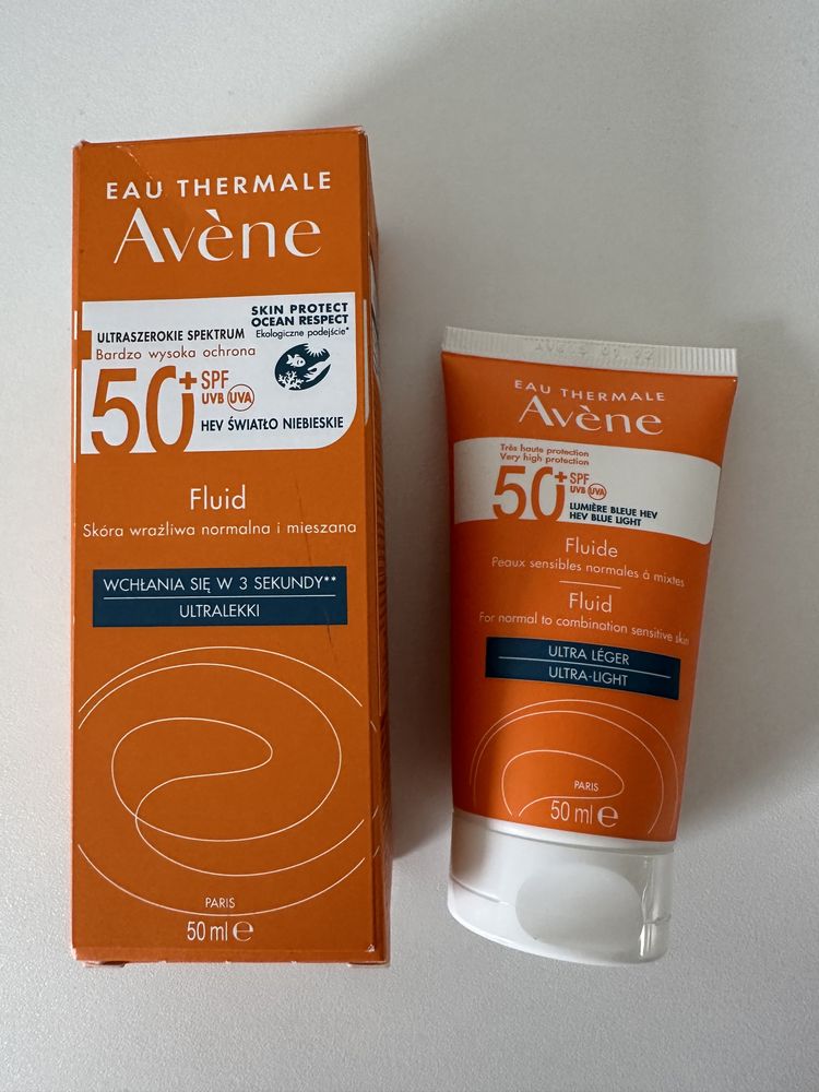 Krem z filtrem SPF 50+ Avene, do twarzy