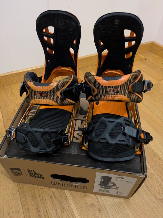 Rome SDS 390 Boss L XL wiązania snowboardowe snowboard pomarańczowe