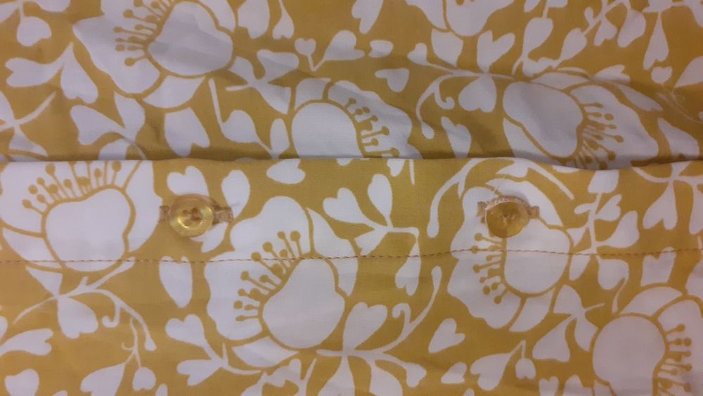 Koszula damska bluzka vintage oversize 38 40 M L bluzka miodowa kwiaty