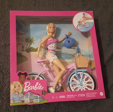 Lalka Barbie + rower
