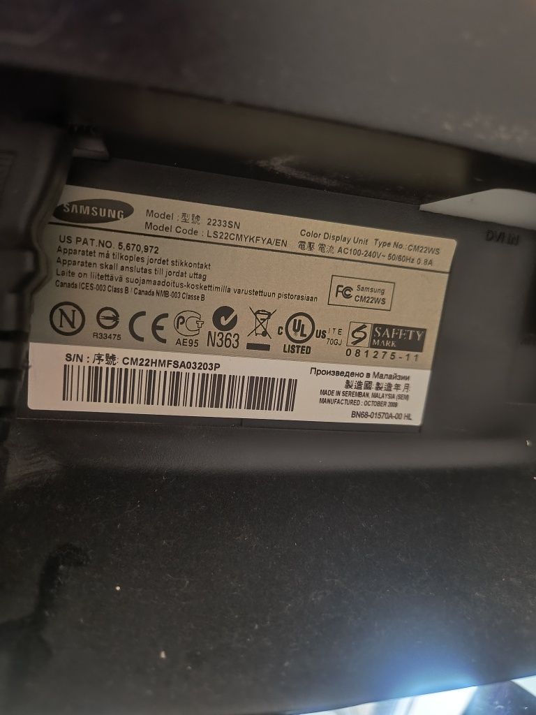 Monitor 22 cale Samsung SyncMaster