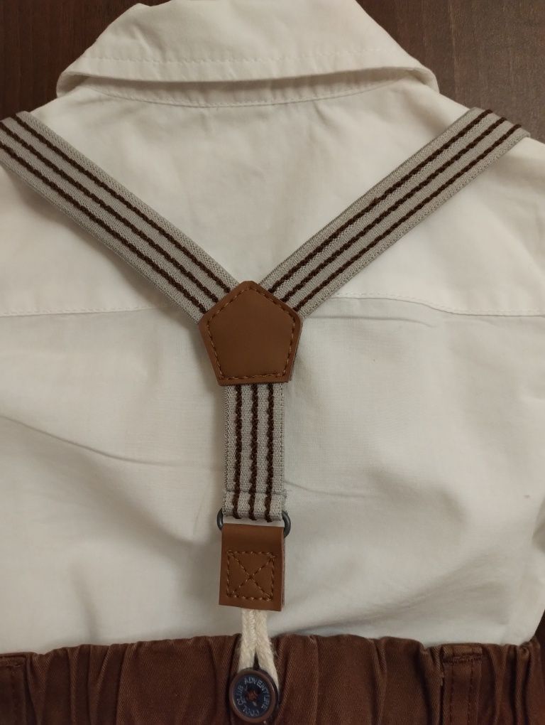 Koszula body i spodnie r. 80