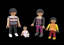 Playmobil familia com duas crianças