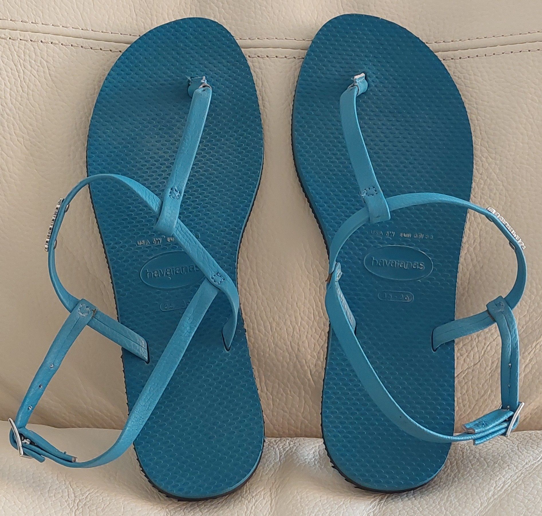 Havaianas Azuis Semi-Novas