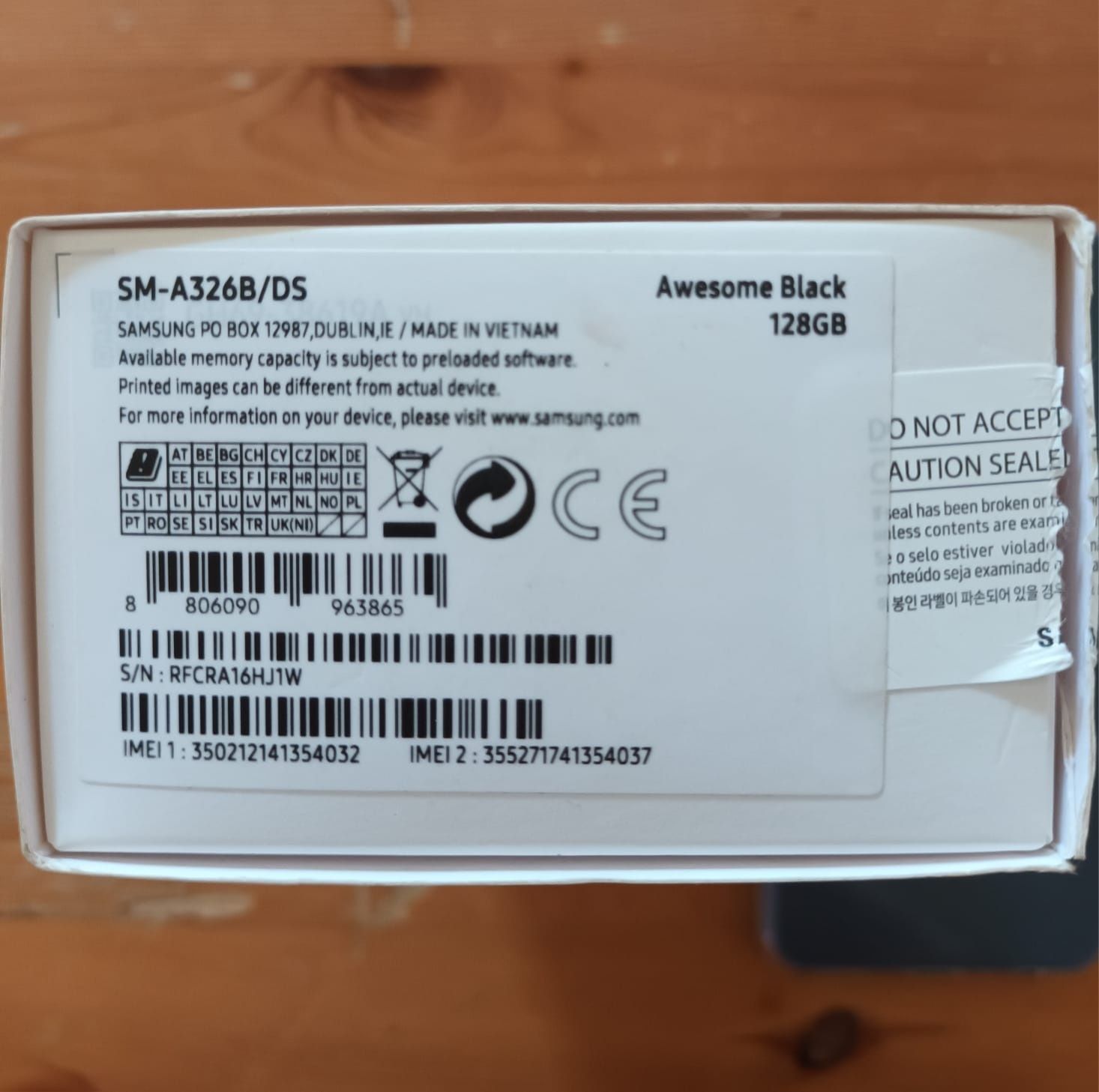 Samsung A32 5G com extras