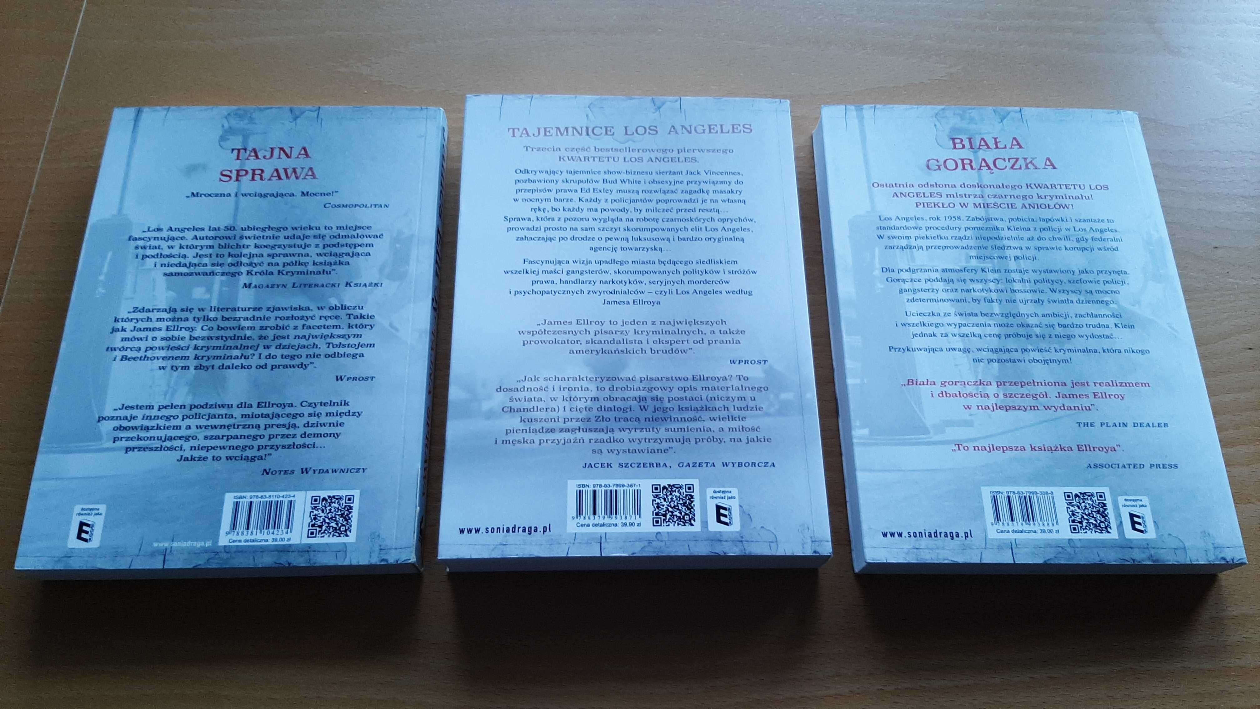 James Ellroy - Tajemnice Los Angeles, Tajna Sprawa, Biała Gorączka