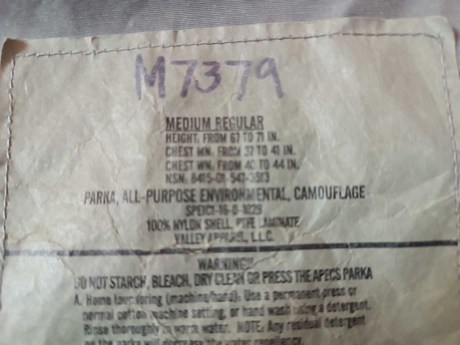 Kurtka Spodnie US Air Force ABU APECS Goretex M/R kontrakt