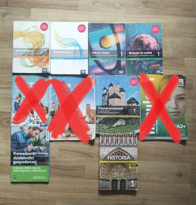Podręczniki dla 1 klasy technikum liceum szkoła średnia