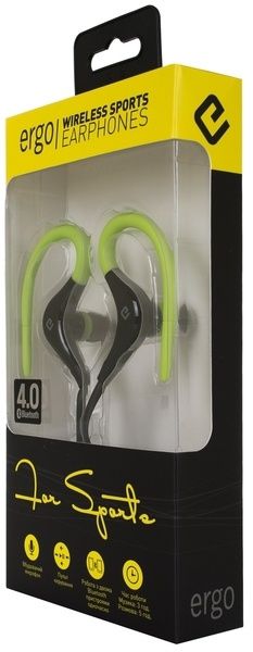 Стерео bluetooth-гарнітура Ergo BT-890 green, навушники безпроводні