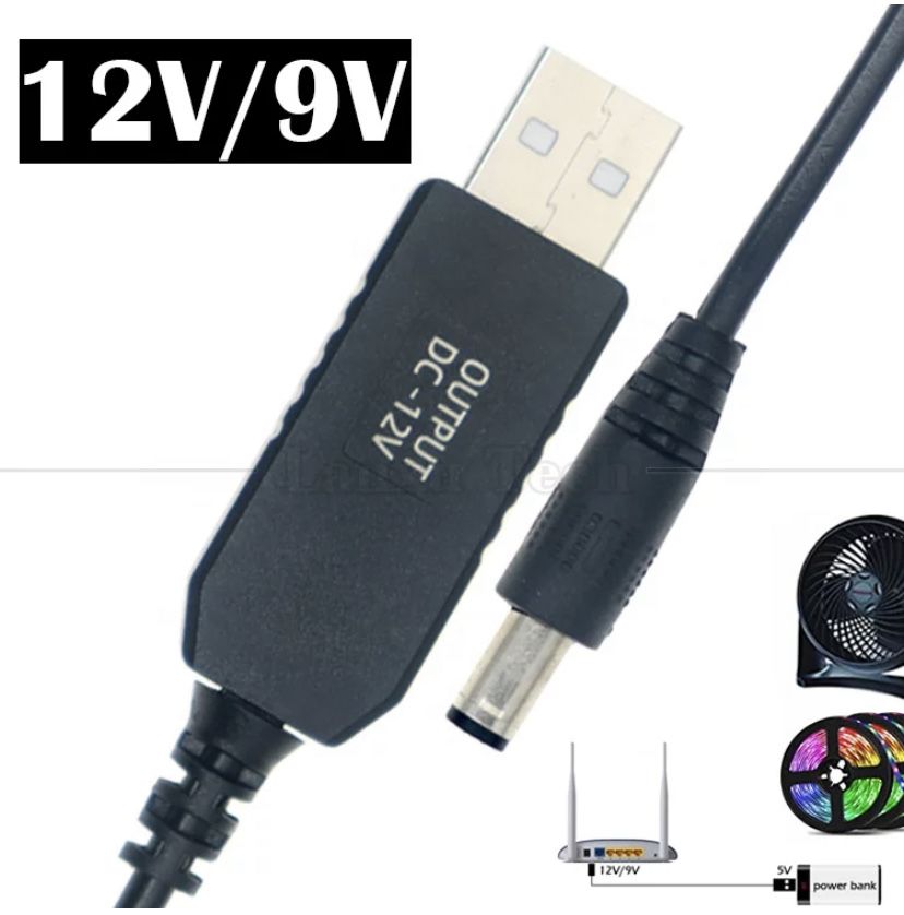 Кабель USB to DC на 5v-9v та 5v-12v