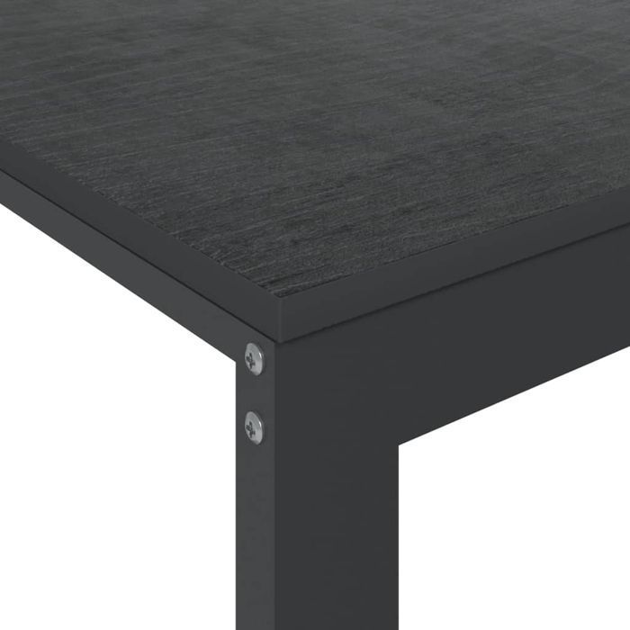Vidaxl Biurko Komputerowe, Czarne, 110X60X73 Cm, Płyta Wiórowa