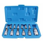 (Com Iva) Jogo 13 Chaves 1/4" 3/8" 1/2" Ponta Bits Torx TX