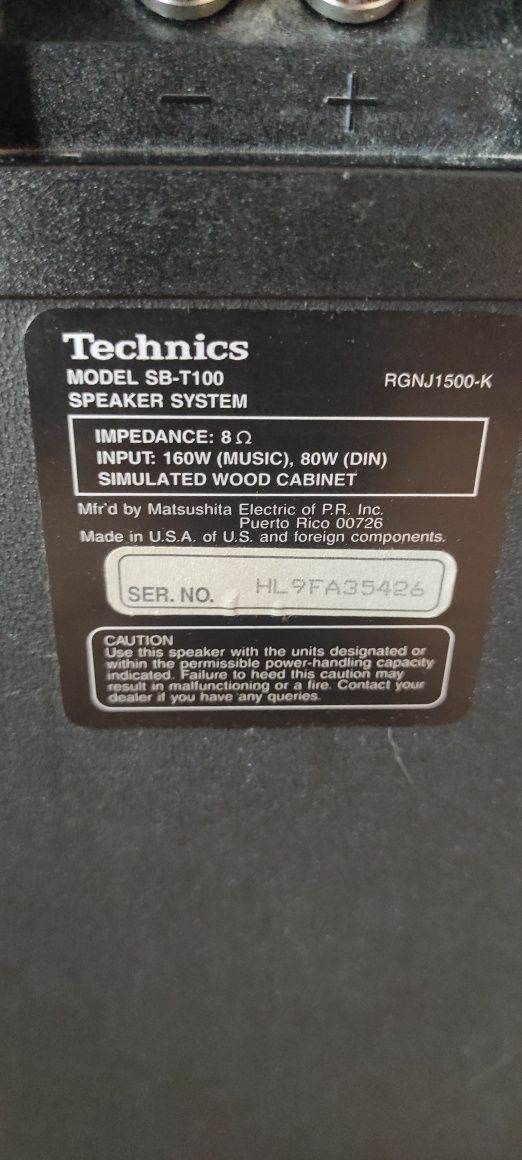 Kolumny Technics SB-T100