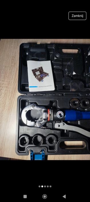Prasa zaciskarka hydrauliczna do RUR PEX