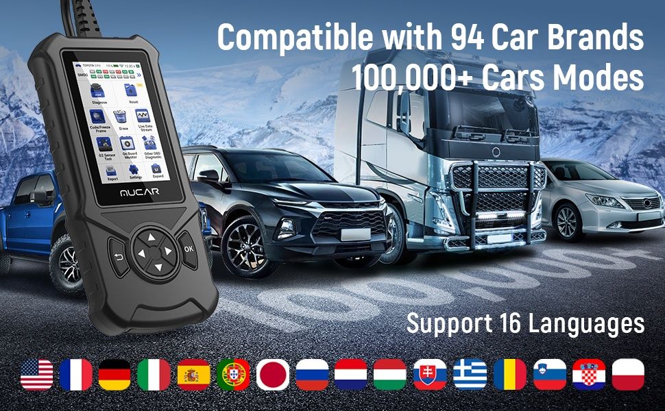 Máquina de diagnóstico Auto OBD2 Mucar Cde900 2GB NOVO