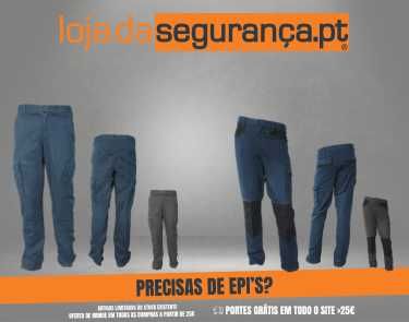 Vestuário Segurança Proteção T-shirts Pólos Calças Calções Multibolsos