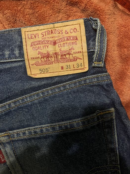 Levis 505 сині | заміри  W31 L34