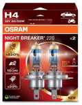 Lâmpadas H4 OSRAM Night Breaker 220 +220% Brilho