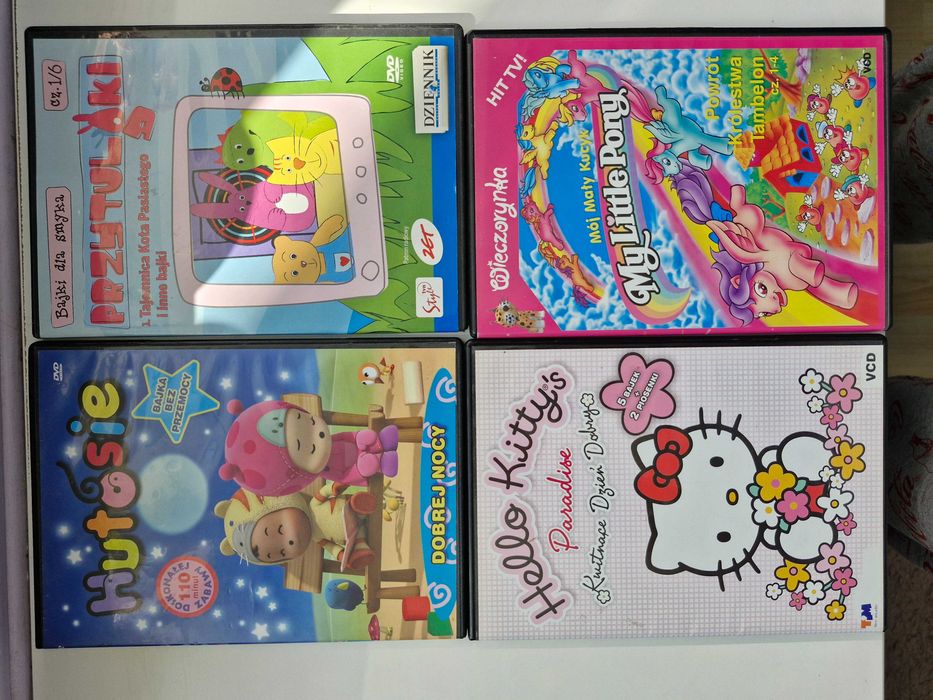 8x płyta dvd filmy, bajki dla dzieci zestaw