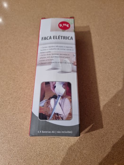 Faca eléctrica portátil | Funciona a pilhas