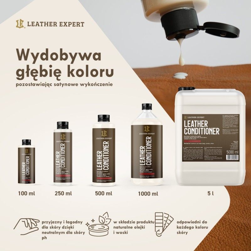 leather conditioner – odżywka do skóry naturalne olejki i wosk 100 ml