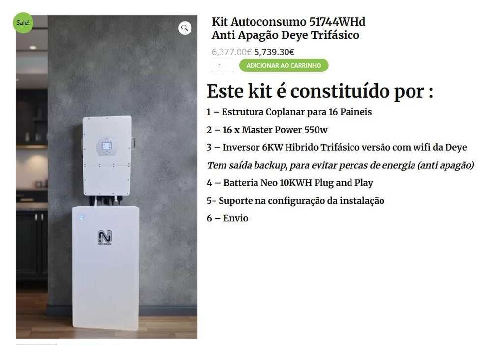 Kits solares anti-apagão black week friday aproveita