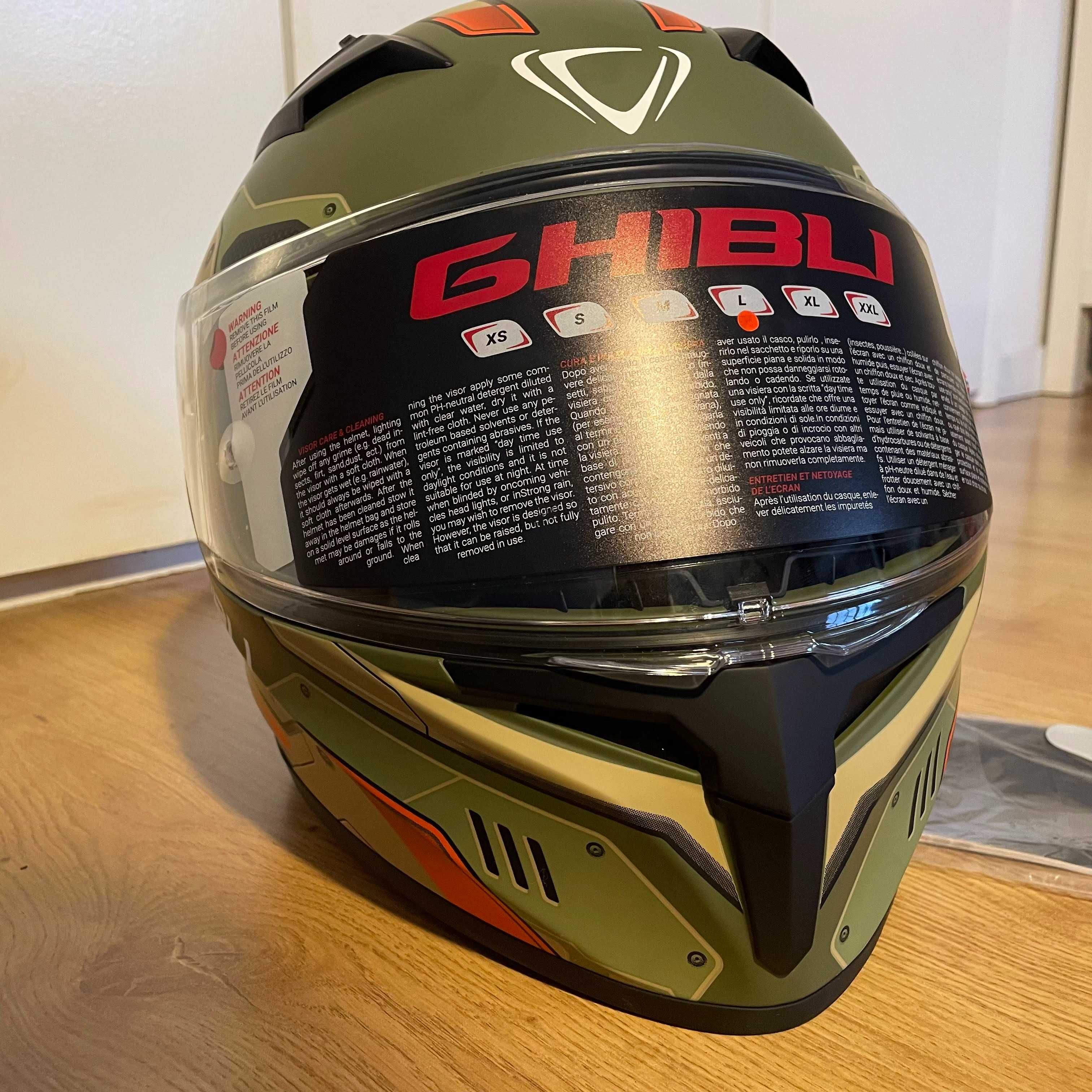 Capacete (L) Moto Novo - Vemar Ghibli Robot