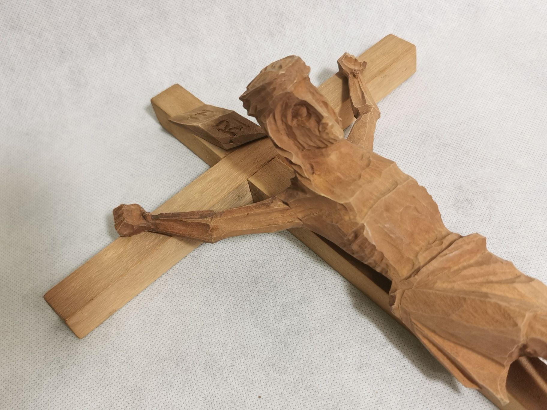 46cm Krzyż krucyfiks drewno
