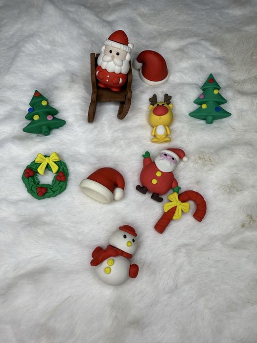 Zestaw gumek do ścierania gumki świąteczne Boże Narodzenie