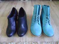 ботинки женские демисезон.JUMEX р 39(25,5 см) и Clarks 40 (26 см)