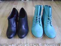 ботинки женские демисезон.JUMEX р 39(25 см) и Clarks 40 (26 см)