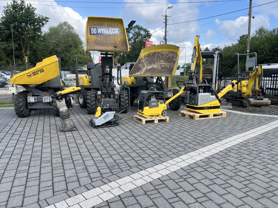 Wypożyczalnia wozidło koparka zagęszczarka skoczek taczka wackerneuson