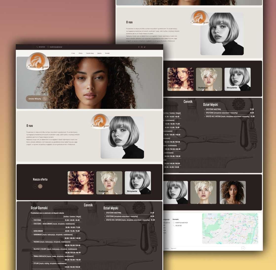 Strona Internetowa 250 ZŁ wizytówka WWW domena hosting grafika druk