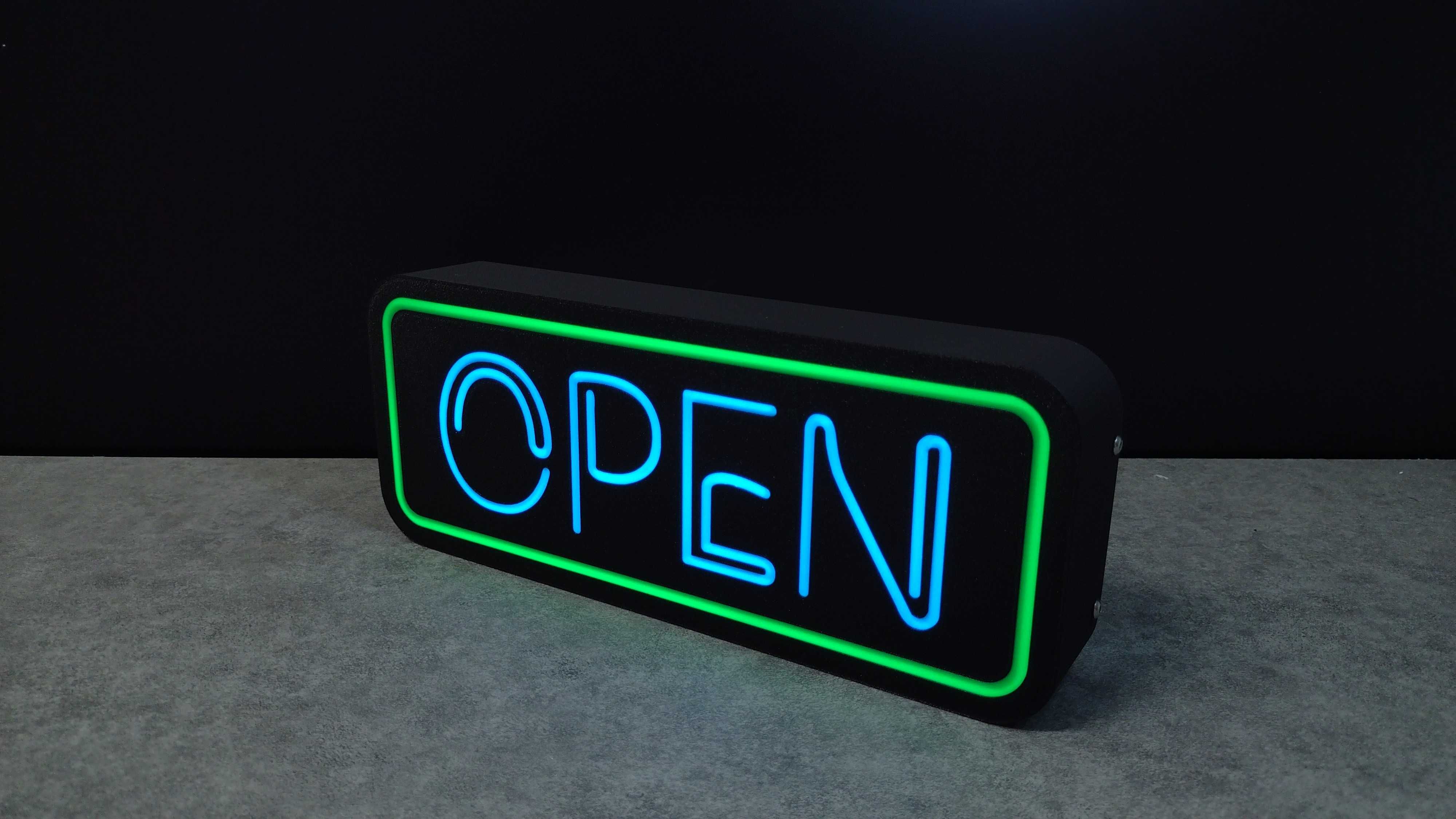 Lampka dekoracyjna nocna OPEN Neon lightbox