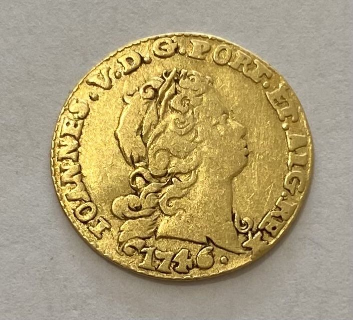 Moeda de ouro D.JOÃO V 1/2 Escudo 1746