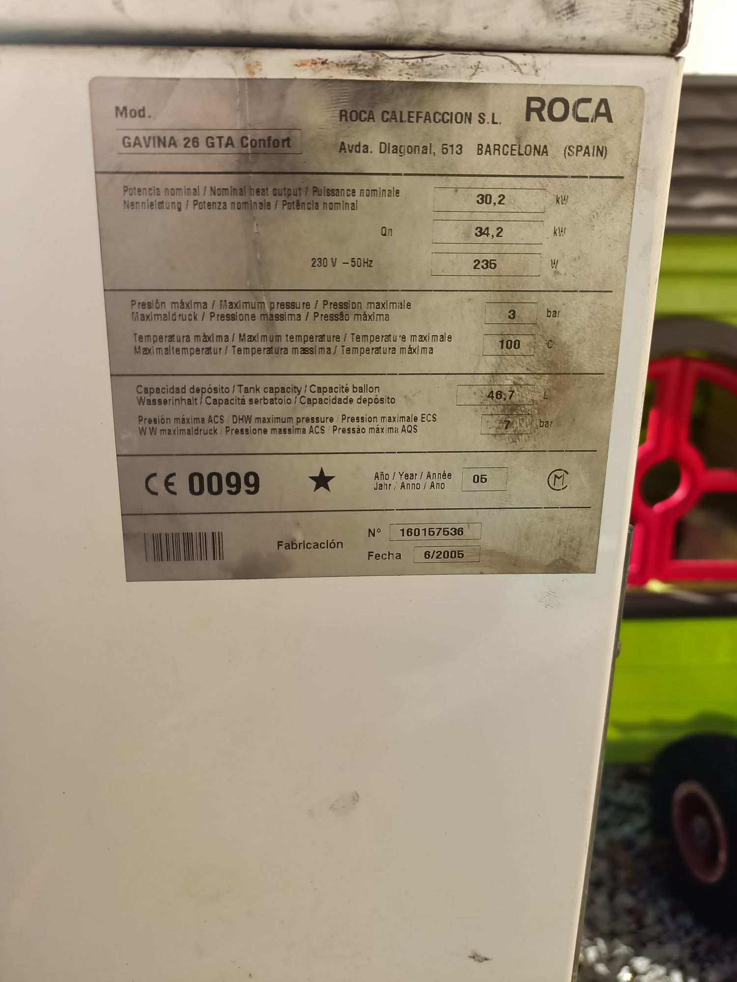 Caldeira a gasoleo