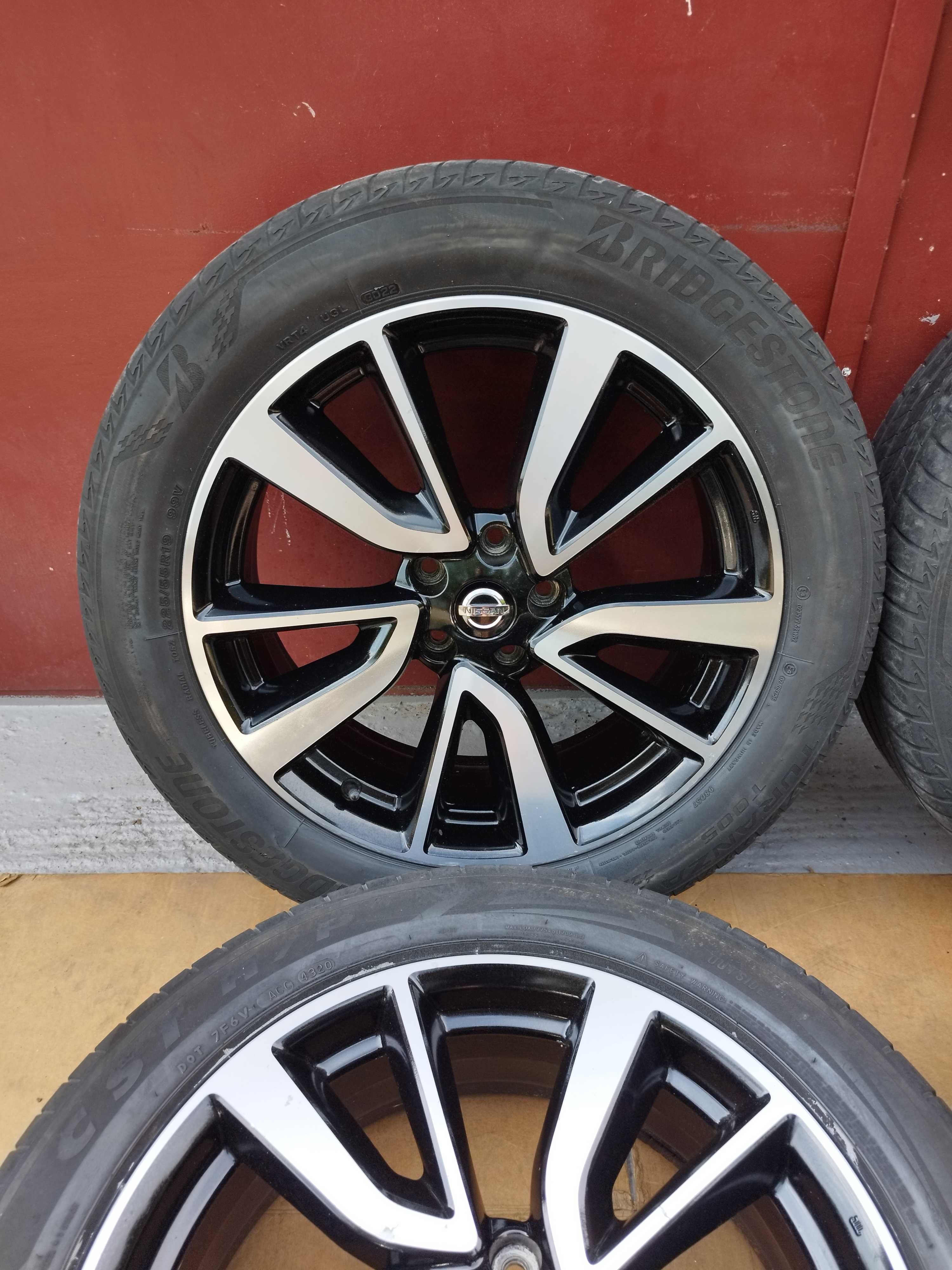 Komplet Lato czujniki 225/55R19 oryginał NISSAN X-trail T32, Kadjar
