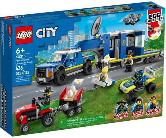 LEGO CITY Поліцейський мобільний командний трейлер 60315