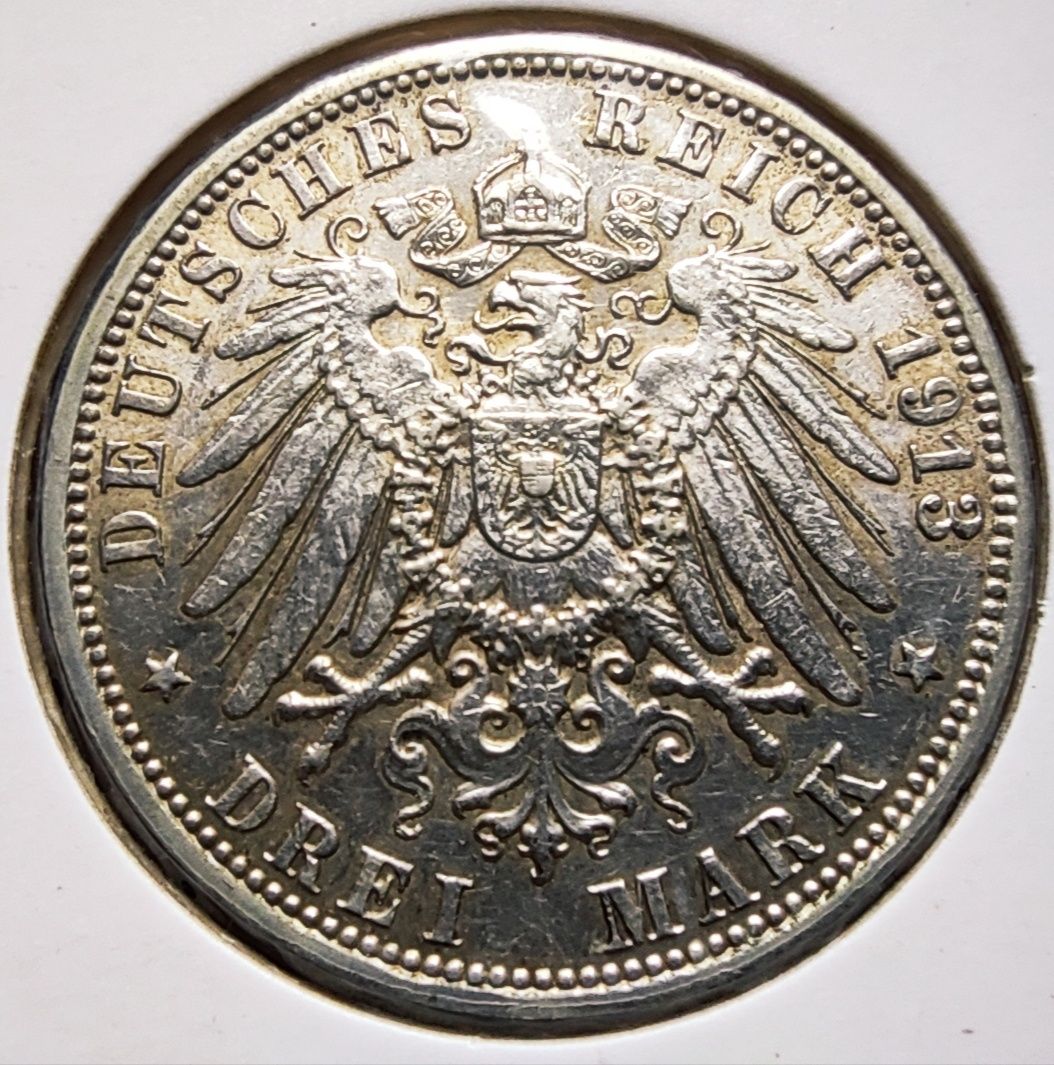 3 marki 1913 Hamburg
