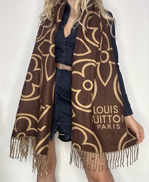 Popularny szalik z kaszmiru w stylu L V