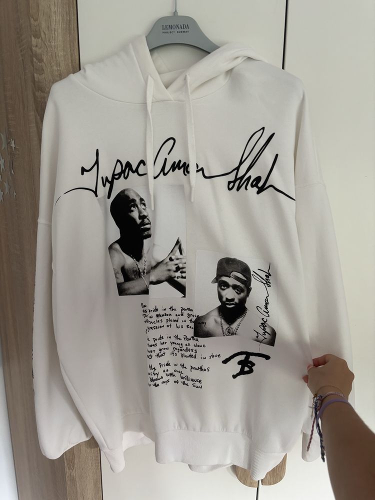Bluza z kapturem tupac oversize