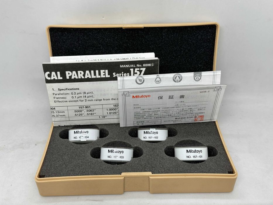 Płytki interferencyjne - Zestaw optyczny równoległy Mitutoyo 157-903