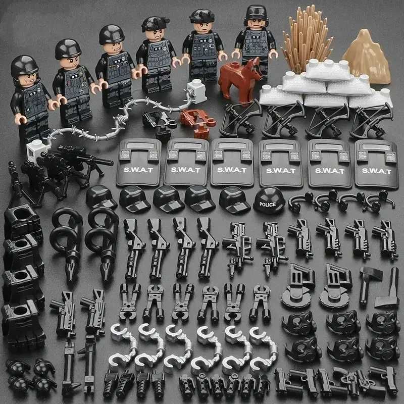 Фигурки человечки военные спецназовцы полиция swat лего-совместимые