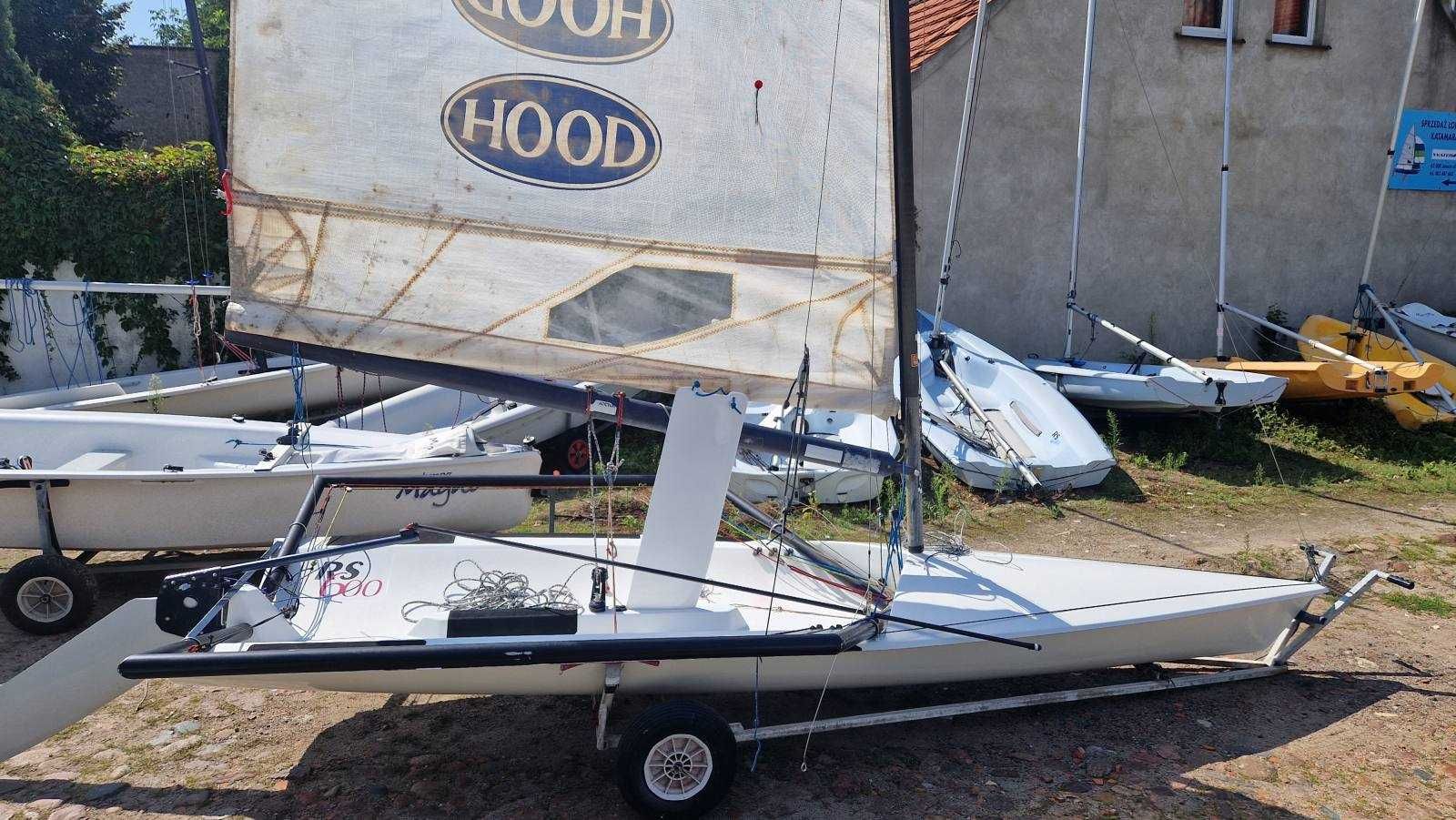 Łódź żaglowa żaglówka skiff RS 600 + wózek slipowy