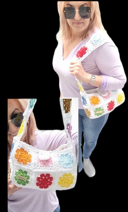 Torebka letnia plażowa ręcznie wykonana